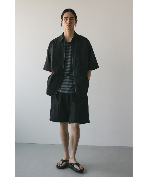 STYLEMIXER(スタイルミキサー)の「ガーメントダイボーダーT(Tシャツ/カットソー・メンズ・グレー/ブラウン・MEDIUM/LARGE)」の4枚目の写真