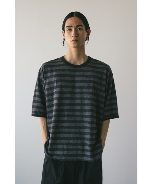STYLEMIXER(スタイルミキサー)の「ガーメントダイボーダーT(Tシャツ/カットソー・メンズ・グレー/ブラウン・MEDIUM/LARGE)」の5枚目の写真