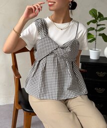 Chez toi | ビスチェ見えドッキングプルオーバー(Tシャツ/カットソー)