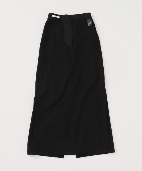 新品 ベルト付きリネンベイスカート ベーセーストック B.C STOCK ベルト付きリネンライクオックス