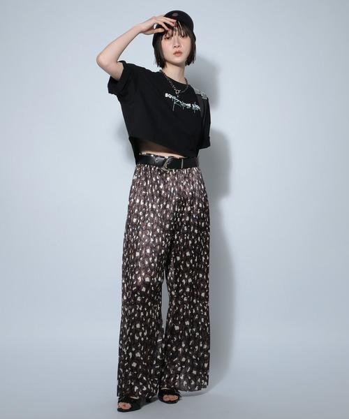 PAGEBOY(ページボーイ)の「ダブルロゴショートTシャツ(Tシャツ/カットソー・レディース・ホワイト/ブラック/コーラル・FREE)」の12枚目の写真