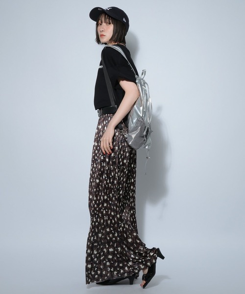 PAGEBOY(ページボーイ)の「ダブルロゴショートTシャツ(Tシャツ/カットソー・レディース・ホワイト/ブラック/コーラル・FREE)」の11枚目の写真