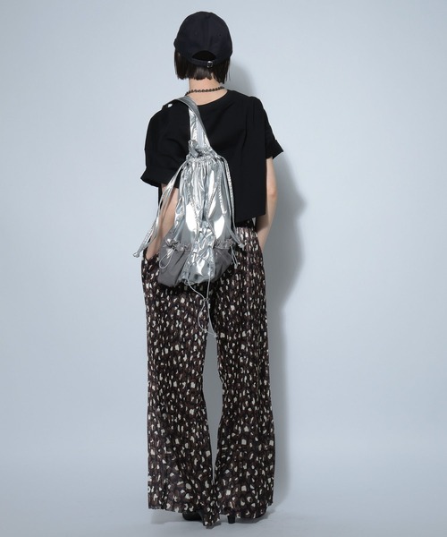 PAGEBOY(ページボーイ)の「ダブルロゴショートTシャツ(Tシャツ/カットソー・レディース・ホワイト/ブラック/コーラル・FREE)」の10枚目の写真