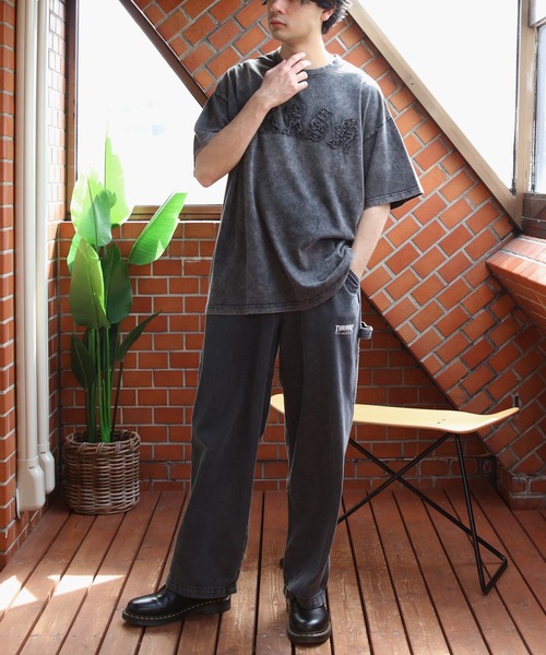 8(eight)(エイト)の「スノーウォッシュ加工半袖Tシャツ(Tシャツ/カットソー・メンズ・カーキ/ブラック/ブラウン・MEDIUM/LARGE)」の10枚目の写真