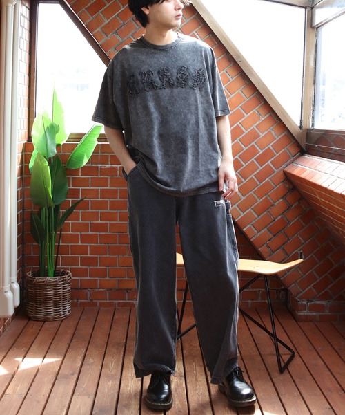 8(eight)(エイト)の「スノーウォッシュ加工半袖Tシャツ(Tシャツ/カットソー・メンズ・カーキ/ブラック/ブラウン・MEDIUM/LARGE)」の9枚目の写真