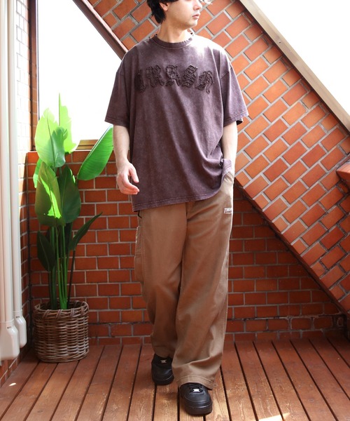 8(eight)(エイト)の「スノーウォッシュ加工半袖Tシャツ(Tシャツ/カットソー・メンズ・カーキ/ブラック/ブラウン・MEDIUM/LARGE)」の16枚目の写真
