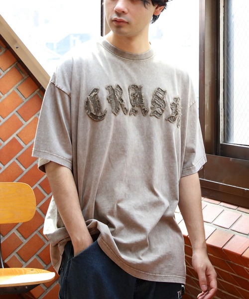8(eight)(エイト)の「スノーウォッシュ加工半袖Tシャツ(Tシャツ/カットソー・メンズ・カーキ/ブラック/ブラウン・MEDIUM/LARGE)」の22枚目の写真