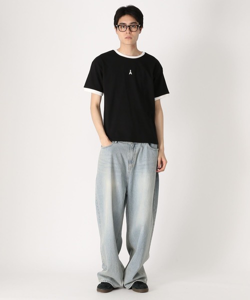 ALAND（エーランド）の「【UNISEX】ALAND／AロゴリンガーT（Tシャツ/カットソー・レディース・ホワイト/ブラック/ネイビー・SMALL/MEDIUM/LARGE）」の4枚目の写真