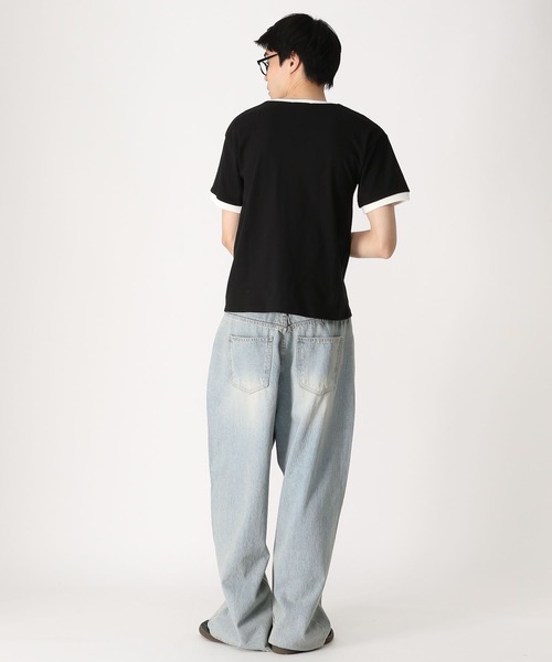 ALAND（エーランド）の「【UNISEX】ALAND／AロゴリンガーT（Tシャツ/カットソー・レディース・ホワイト/ブラック/ネイビー・SMALL/MEDIUM/LARGE）」の8枚目の写真