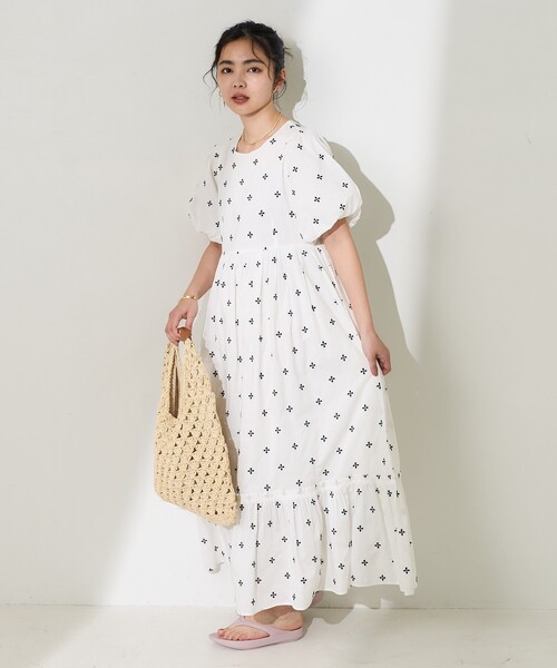 FREAK'S STORE(フリークスストア)の「トライアングル 編みバッグ/ペーパーバッグ(ハンドバッグ・レディース・ナチュラル/ブラック/シルバー・ONE SIZE)」の10枚目の写真
