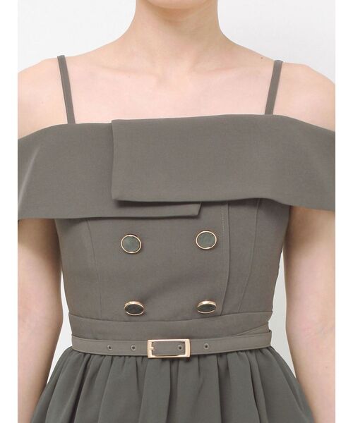 RESEXXY（リゼクシー）の「2Wayオフショルドッキングワンピース（ワンピース・レディース・アイボリー/チャコールグレー/ネイビー・FREE）」の18枚目の写真