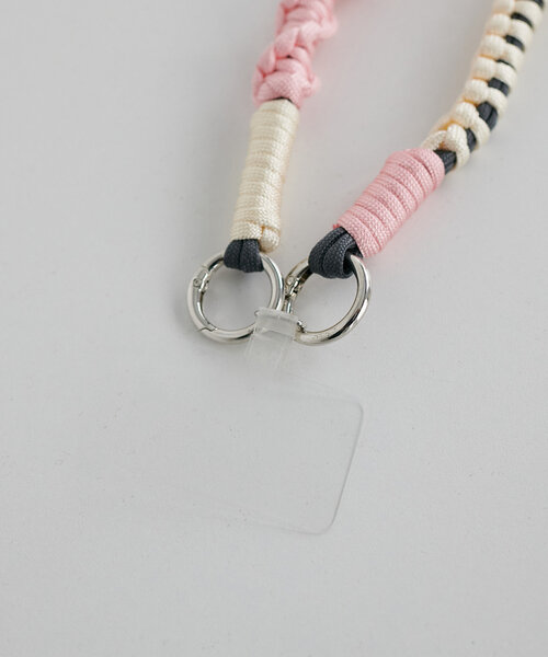 DISCOAT（ディスコート）の「配色ロープストラップ（スマホグッズ・レディース・ブラック/ピンク・FREE）」の6枚目の写真
