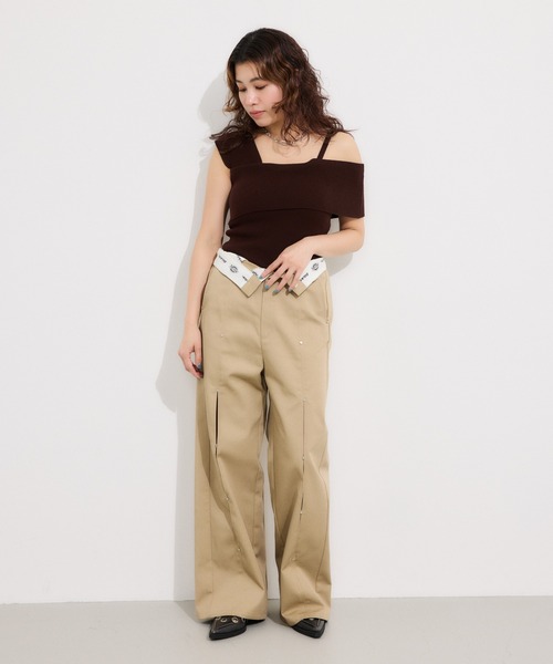 Dickies（R） HOLE STRAIGHT パンツ　BEG SLY | Dickies（R） HOLE STRAIGHT パンツ (パンツ ) |SHEL'TTER