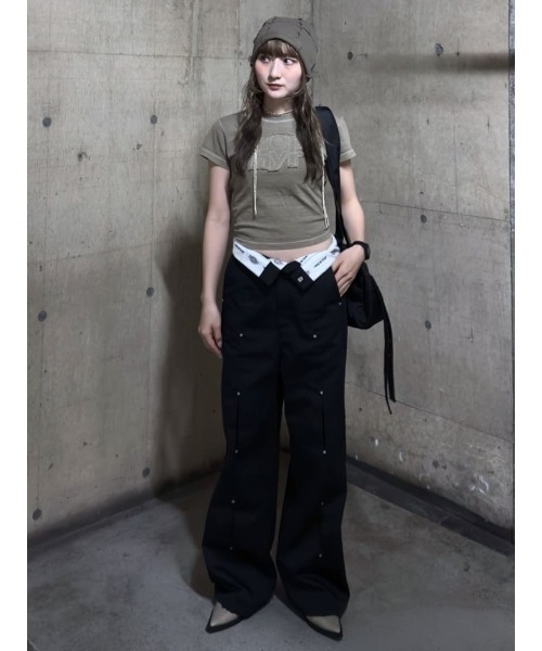 SLY Dickies ホール ストレート パンツ SLY ディッキーズ dickies パンツ SLY | Dickies（R） HOLE STRAIGHT