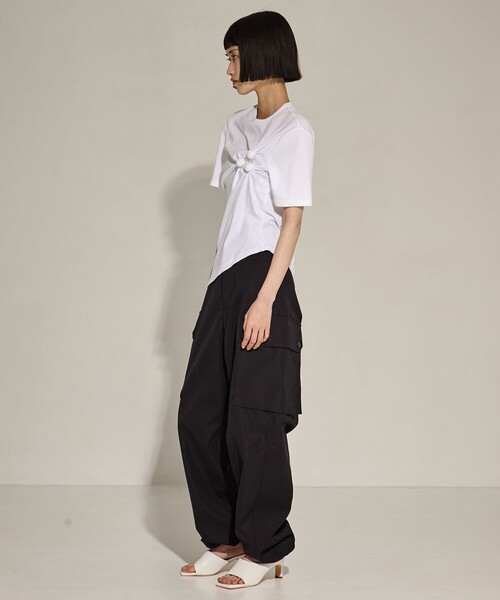 STUDIOUS（ステュディオス）の「【STUDIOUS/ステュディオス】Square Toe Mule/スクエアトゥミュール/サンダル（サンダル・レディース・シルバー/ブラック/ホワイト・1/2/3）」の7枚目の写真