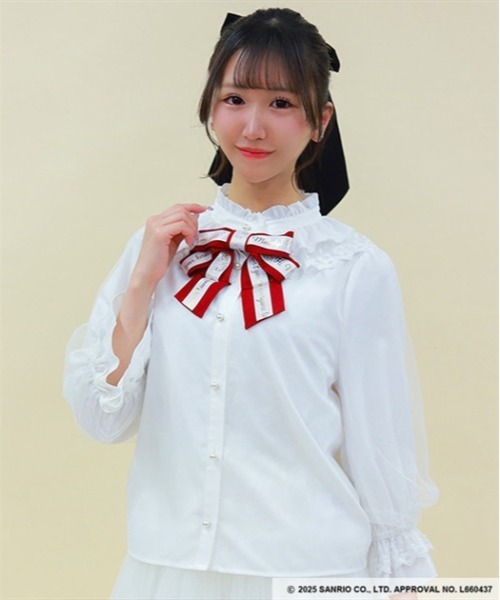 axes femme(アクシーズファム)の「マイメロディ/ブラウス(シャツ/ブラウス・レディース・ピンク/レッド・FREE)」の10枚目の写真