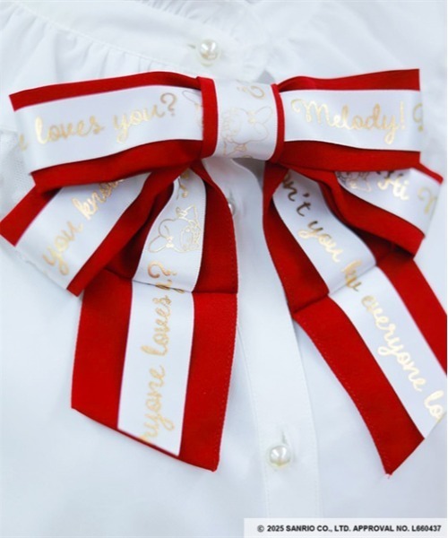 axes femme(アクシーズファム)の「マイメロディ/ブラウス(シャツ/ブラウス・レディース・ピンク/レッド・FREE)」の6枚目の写真