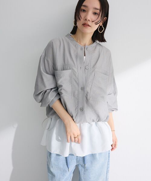 pas de calais フリル付タンクトップ　ライトペパーミントグリーン 裾フリルタンクトップ｜ファッション通販のSTRIPE CLUB