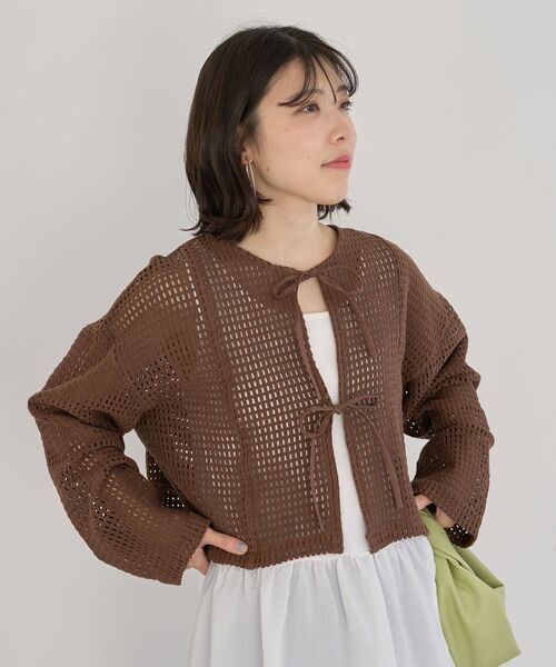 Green　Parks（グリーンパークス）の「裾フリルタンクトップ（タンクトップ・レディース・ストライプ/オフホワイト・FREE）」の15枚目の写真