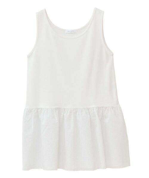 Green　Parks（グリーンパークス）の「裾フリルタンクトップ（タンクトップ・レディース・ストライプ/オフホワイト・FREE）」の20枚目の写真