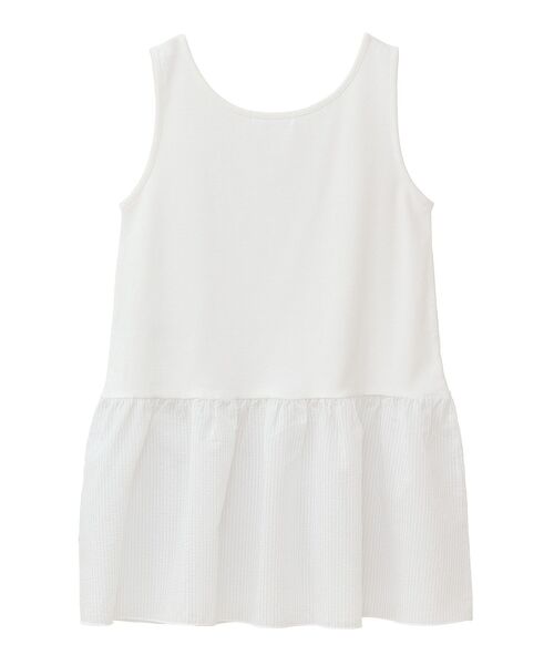 Green　Parks（グリーンパークス）の「裾フリルタンクトップ（タンクトップ・レディース・ストライプ/オフホワイト・FREE）」の21枚目の写真