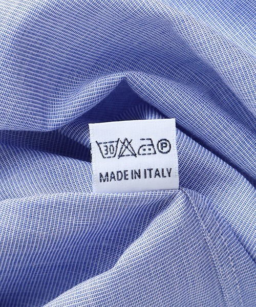 ERRICO FORMICOLA（エッリコフォルミコラ）の「Errico Formicola / エリコ フォルミコラ：LUCIANO Wide Collar Dress Shirts：8-3424-2[MUS]（シャツ/ブラウス・メンズ・ブルー・38/39）」の5枚目の写真