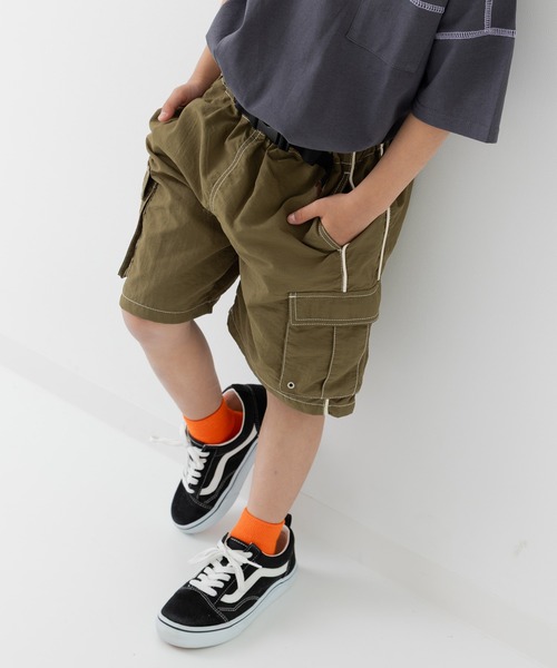 セール】ナイロン脇ラインカーゴハーフパンツ（その他パンツ