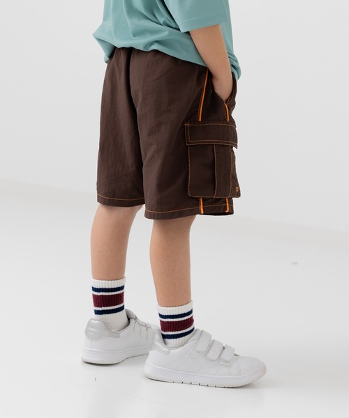 JAM & LINK(ジャムアンドリンク)の「ナイロン脇ラインカーゴハーフパンツ(その他パンツ・キッズ・ブラック/カーキ/ベージュ/ブラウン・100cm/110cm/120cm/130cm/140cm/150cm/160cm)」の15枚目の写真