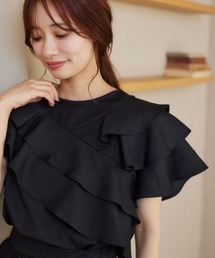 mysty woman | 【WEB限定】メニーフリルブラウス  499731(シャツ/ブラウス)