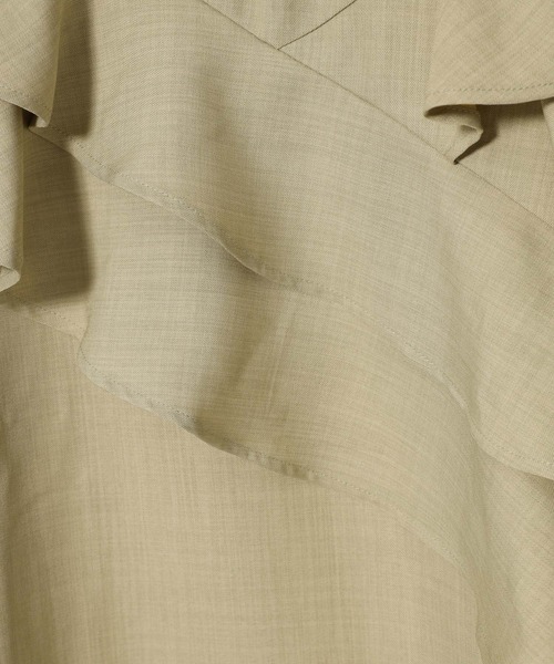 mysty woman（ミスティウーマン）の「【WEB限定】メニーフリルブラウス  499731（シャツ/ブラウス・レディース・オフホワイト/ライトグリーン/ブラウン/ライトブルー/ブラック・FREE）」の7枚目の写真