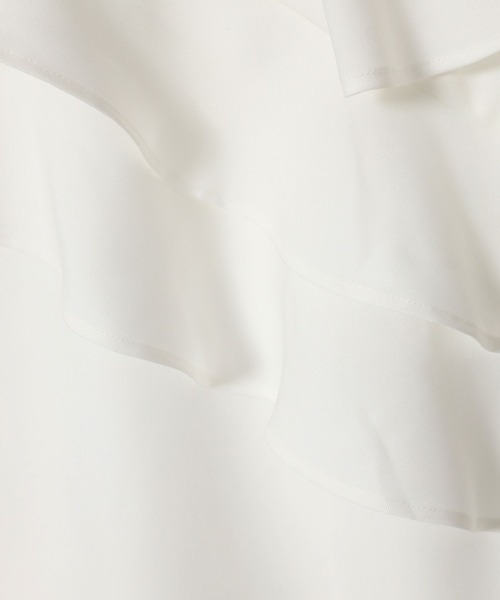 mysty woman（ミスティウーマン）の「【WEB限定】メニーフリルブラウス  499731（シャツ/ブラウス・レディース・オフホワイト/ライトグリーン/ブラウン/ライトブルー/ブラック・FREE）」の10枚目の写真