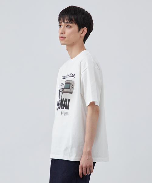 B.C STOCK(ベーセーストック)の「Future Link ロゴプリントTシャツ(Tシャツ/カットソー・メンズ・ライトグレー/ホワイト/ブラック/ブラック系その他・MEDIUM/LARGE)」の6枚目の写真