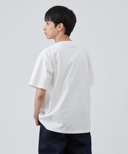 B.C STOCK(ベーセーストック)の「Future Link ロゴプリントTシャツ(Tシャツ/カットソー・メンズ・ライトグレー/ホワイト/ブラック/ブラック系その他・MEDIUM/LARGE)」の7枚目の写真