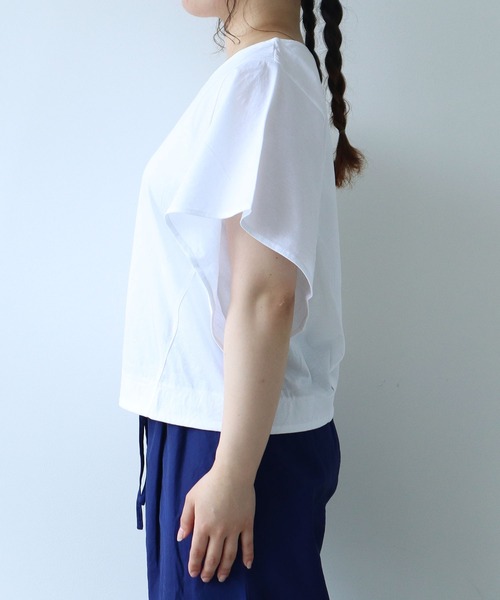 yuni（ユニ　）の「●ハイパワーポンチウィングドスリーブプルオーバー（Tシャツ/カットソー・レディース・ボルドー/ホワイト/ブラック/イエロー・FREE）」の10枚目の写真