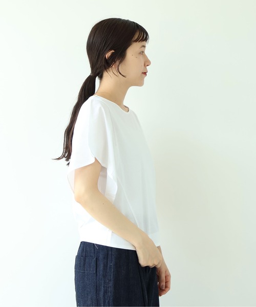 yuni（ユニ　）の「●ハイパワーポンチウィングドスリーブプルオーバー（Tシャツ/カットソー・レディース・ボルドー/ホワイト/ブラック/イエロー・FREE）」の14枚目の写真