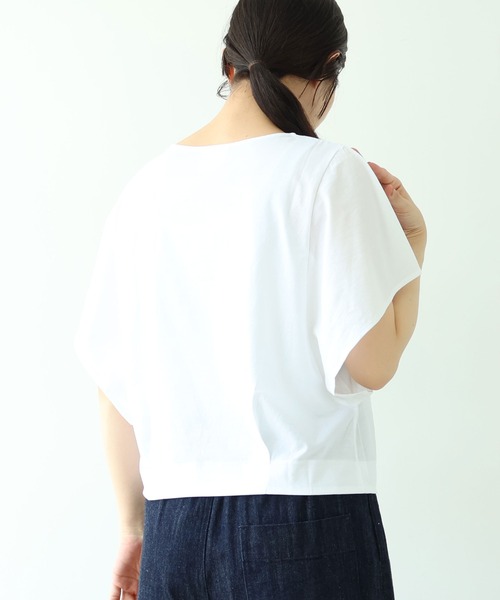 yuni（ユニ　）の「●ハイパワーポンチウィングドスリーブプルオーバー（Tシャツ/カットソー・レディース・ボルドー/ホワイト/ブラック/イエロー・FREE）」の16枚目の写真