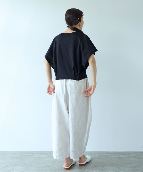 yuni（ユニ　）の「●ハイパワーポンチウィングドスリーブプルオーバー（Tシャツ/カットソー・レディース・ボルドー/ホワイト/ブラック/イエロー・FREE）」の21枚目の写真