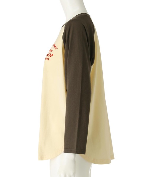 anap mimpi（アナップミンピ）の「配色 ラグラン ワンポイント 刺繍 ロングスリーブ Tシャツ（Tシャツ/カットソー・レディース・ネイビー/グリーン/ダークグレー・FREE）」の22枚目の写真