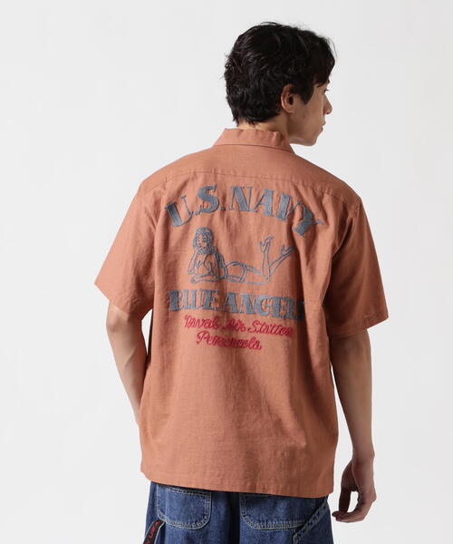 AVIREX（アヴィレックス）の「《WEB&DEPOT限定》COTTON LINEN SHIRT "BLUE ANGELS" / コットンリネンシャツ ブルーエンジェルス / AVIREX / アヴィレックス（シャツ/ブラウス・メンズ・モカ/ネイビー/ブラック・MEDIUM/LARGE/X-LARGE/XX-LARGE）」の15枚目の写真