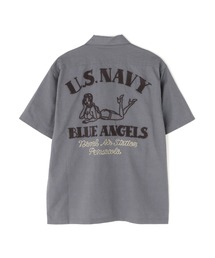 AVIREX | 《WEB&DEPOT限定》COTTON LINEN SHIRT "BLUE ANGELS" / コットンリネンシャツ ブルーエンジェルス / AVIREX / アヴィレックス(シャツ/ブラウス)