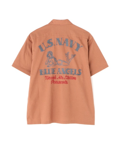 AVIREX（アヴィレックス）の「《WEB&DEPOT限定》COTTON LINEN SHIRT "BLUE ANGELS" / コットンリネンシャツ ブルーエンジェルス / AVIREX / アヴィレックス（シャツ/ブラウス・メンズ・モカ/ネイビー/ブラック・MEDIUM/LARGE/X-LARGE/XX-LARGE）」の8枚目の写真