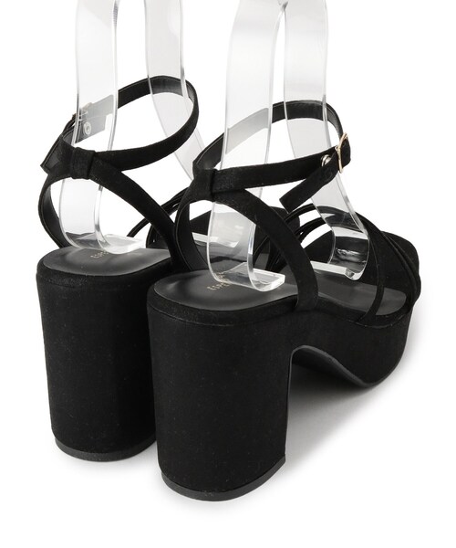 ESPERANZA（エスペランサ）の「厚底アンクルベルトサンダル（サンダル・レディース・ゴールド系/ブラック系・S/M/L/LL）」の8枚目の写真