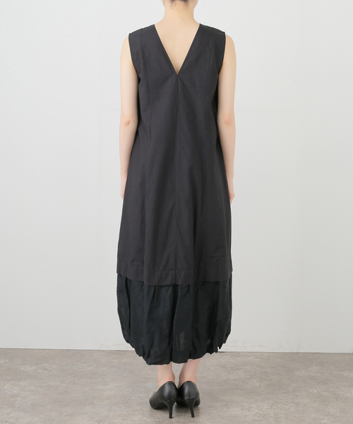 La TOTALITE（ラトータリテ）の「【洗える】ne Quittez pas/ヌキテパ BALLOON DRESS（ドレス・レディース・ホワイト/ブラック・FREE）」の8枚目の写真