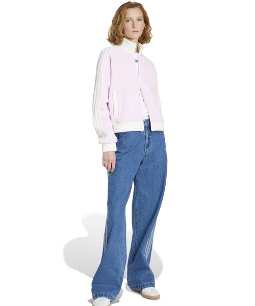 adidas VELOUR KNIT TRACK TOP / アディダス ベロア ニット トラック