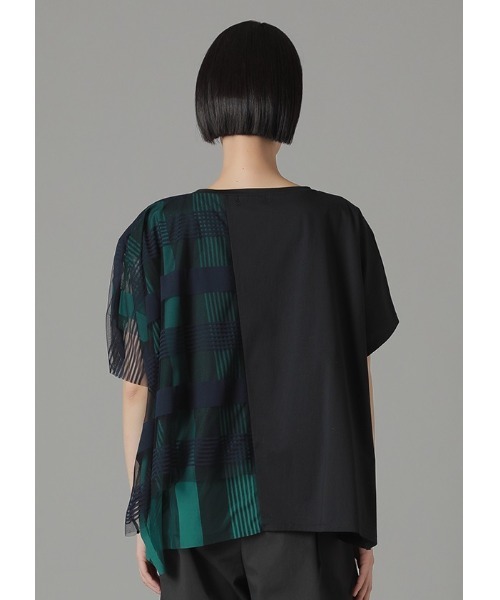 セール】(S)チュールチェック（Tシャツ/カットソー）｜ZUCCa