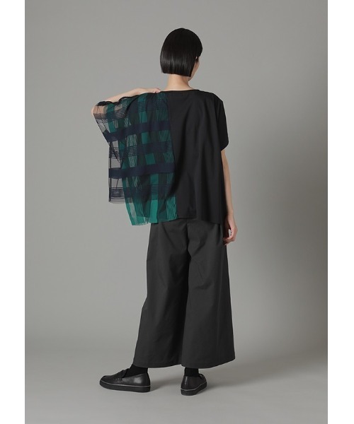 S)チュールチェック（Tシャツ/カットソー）｜ZUCCa（ズッカ）の