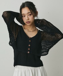 ルネ♡ボレロカーディガン Lunea｜ルネアのカーディガン/ボレロ（刺繍