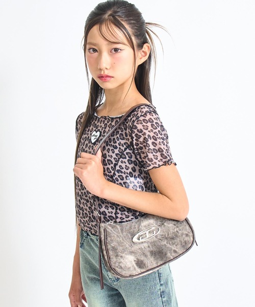 シルバープレート付き 2WAYミニバッグ（ショルダーバッグ