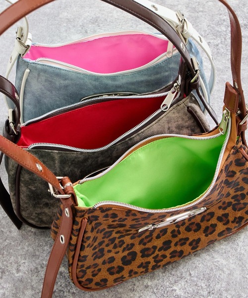 ANAP GｉRL（アナップガール）の「シルバープレート付き 2WAYミニバッグ（ショルダーバッグ・キッズ・ブルー/ブラック/ベージュ・FREE）」の9枚目の写真