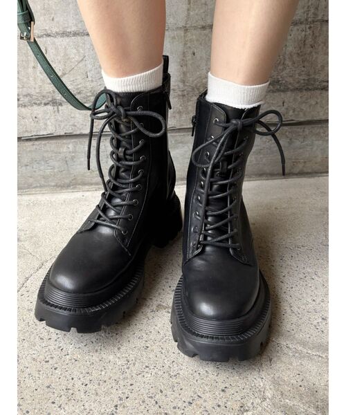 EVRIS（エヴリス）の「レースアップワークブーツ（ブーツ・レディース・その他1/ブラック・SMALL/MEDIUM/LARGE）」の13枚目の写真